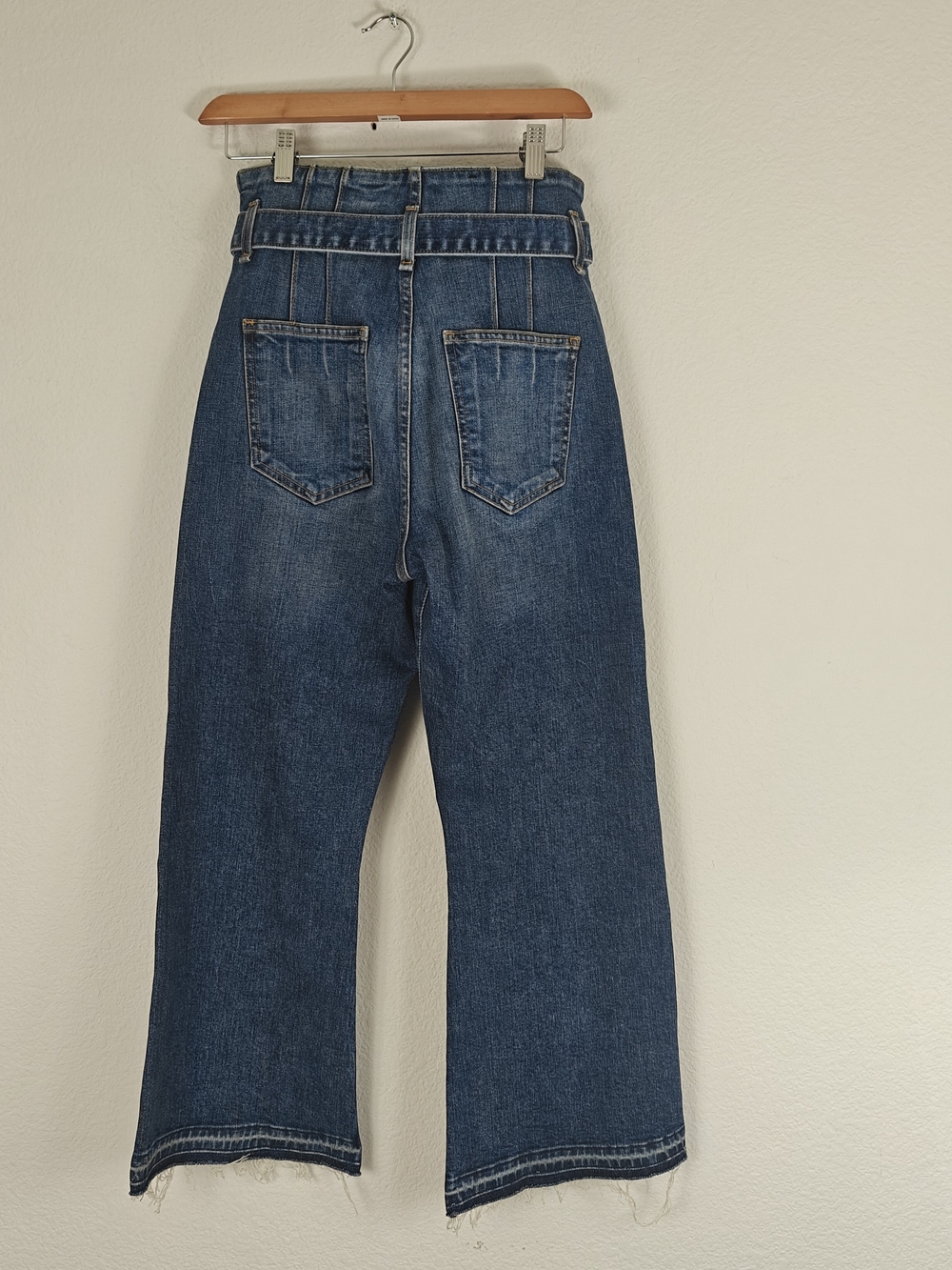 Veronica Beard Marlene Corset High Rise Button Fly Jeans | Detachable Belt Sz 27 - Picture 12 of 16